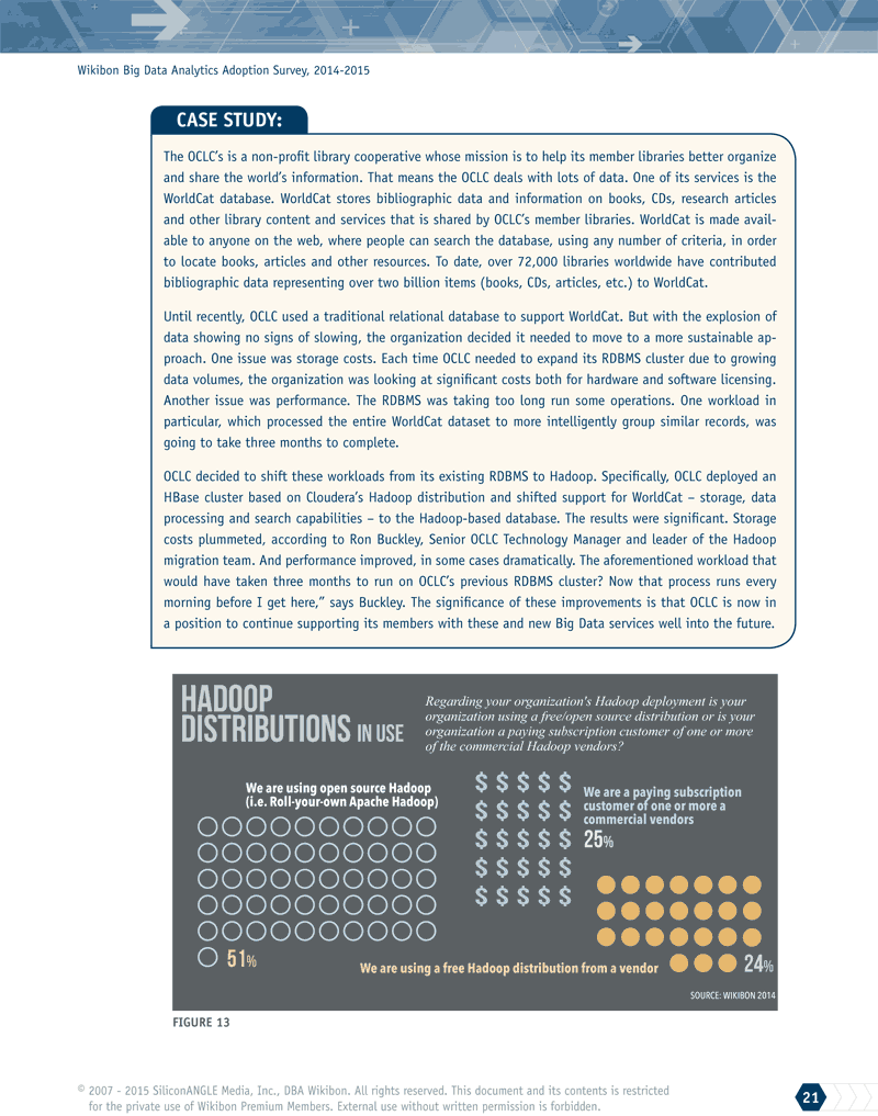 Wikibon Big Data Analytics Adoption Survey, case study 4